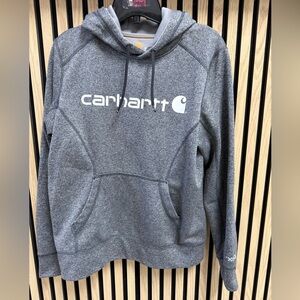 Women’s Carhartt Gray Heather Hoodie with Logo Accent